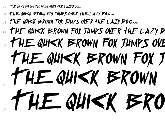 Sugar Death 2 font waterfall
